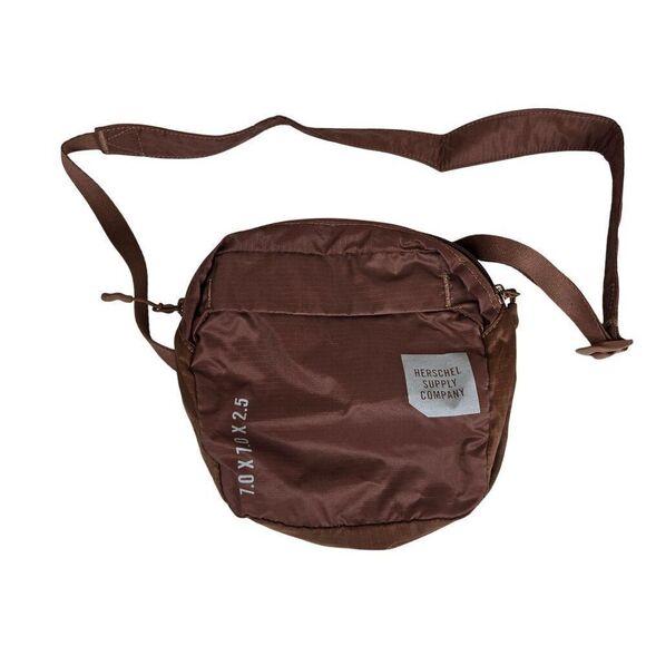 Herschel Supply Co Crossbody Bag Brown Nylon Packable - Picture 1 of 4